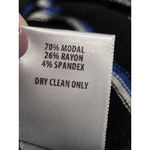 BAILEY 44 Striped Top Blouse Long Sleeve Black Blue white Medium Made in USA Photo 5