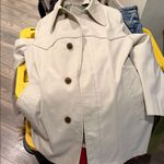 London Fog Vintage   Cream Trench Coat western style Photo 7