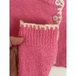 ZARA Pink Knit Cropped Button Front Cardigan Size Small Coquette Fairy Cottage Photo 5