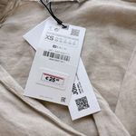 ZARA Women’s  Loose Fitting Linen Cropped Blouse Top 3/4 Sleeves Button Sz XS NWT Photo 6