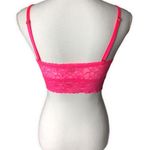 Victoria's Secret Victoria’s Secret Neon Pink Lace Bralette Photo 2
