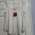 Mossimo Supply Co Ivory Tank Top Crochet Sz M Medium NWT Photo 8