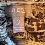 Chico's  Brown White Paisley Patterned Textured Jacket 3 16 XL Photo 9