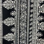 ASTR Long Sleeve Black and White Pattern V-Neck Romper Photo 4