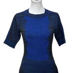 Kenzo Paris Wool Sweater Dress Ribbed A Line Mini Knit Blue Womens Size US XS Photo 1