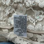 Vintage R&M Collection Sheer Rhinestone Embellished Lace Open Front Cardigan 12P Photo 4