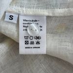 Sleeper NWT  Brigitte Floral Midi Dress Sz S 100% Linen White Yellow Daisies Photo 4