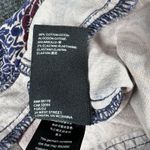 Anthropologie Pilcro High Rise Button Fly Skinny Corduroy Pants Floral Blue 26 Photo 8