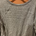 Victoria's Secret VGUC  GRAY AND BLACK LACE FRONT CREWNECK SWEATSHIRT SIZE MEDIUM Photo 2