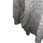 Anthropologie POSTMARK Oversized Marbled Gray Ruffled Trim Gia Sweater Medium Photo 3
