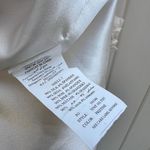 Bebe  Cream Draped Silk Mini Dress Large Y2K BBL Skirt Cocktail Party NWT Photo 7