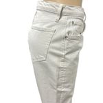 Free People We The  Stella White Hidden Button Fly Distressed Raw Hem Jeans 31 Photo 3