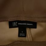 INC  Taupe Faux Leather Leggings Size 4 Photo 2