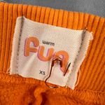 Warm Fun Orange Aloha Drawstring Sweatpants Cotton Fleece Relaxed Extra Small Size XS Photo 6