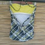 Hobie  M Diagonal Plaid Tankini Swim Top Photo 3
