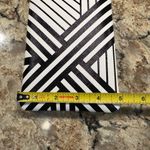 OTG 24/7 Crossbody Purse Wristlet Call Phone Bag Black White Stripe Geo New Photo 8