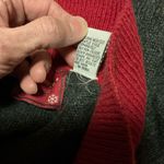 Vtg Y2K snowflake winter zip down cardigan Size L Photo 2