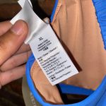 J.Crew New NWT Blue Scrunchie Strap Square Neck Bikini Swim Bathing Suit Top XL Photo 4