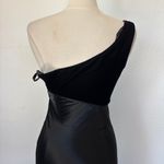 Vintage 90s Solid Black Velvet & Satin One Photo 4