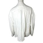 Free People  Valley Double Cloth Ivory Button Down Shirt Size S 100% Cotton NWT Photo 7