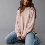 Aerie  Henley Oversized Sweater Photo 0