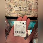 Free People NWT  We the Free Wonderland Fog Jacquard Shirt - blue combo - small Photo 10