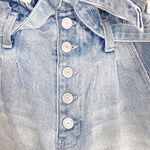 SO  High Rise Vintage Stretch Light Wash Paperbag Mom Shorts Photo 3