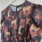 Generation Love  NWOT Evangeline Puff Sleeve Blouse In Moving Leopard Size XS Photo 1