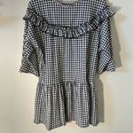 Boohoo NWT Jenna Gingham Ruffle Hem Smock Dress Photo 3