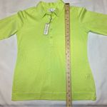 Sport Haley NWT Women’s Size Small Golf Polo Bright Yellow Green Palm Trees Photo 10