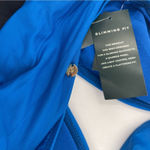 Ralph Lauren LAUREN  Swimsuit One Piece Size 4 Colorblock Plunge Glamour Swim NWT Photo 6