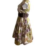 Anthropologie  Floreat Travessia Dress Womens 4 Used Tulle Skirt Purple Green Photo 12