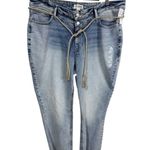 Maurice's  Kick Boot Ankle Jeans High Rise Button Fly Light Wash Raw Hem Women 20W Photo 0