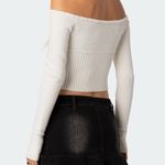 Edikted  Off-The-Shoulder Top Long Sleeve Photo 1