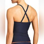 Athleta Twist Up Tankini Swim Bathing Suit Top in Black W1847 Sz 36D/DD Photo 1
