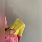 Teddy Fresh  Hoodie Sweatshirt Pastel Color Block Purple Yellow Pink Unisex S M Photo 2