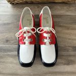Vintage FootJoy 21st Century Golf Shoes Women’s 7.5 B Red White Black Spikes USA Photo 1