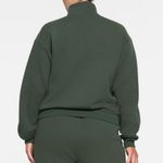 SKIMS Cotton Fleece Classic Quarter Zip Pullover In Spruce, Size XXS Photo 1