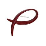 Monet Vintage Heart Disease Ribbon Brooch Pin Fashion Jewelry Red Photo 1