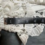 Women's Sleeveless Lace Playsuit Romper Size Small Festival Bridal Bachelorette White Photo 8