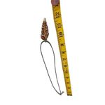 Seashell and cocoon style leather necklace White Photo 4