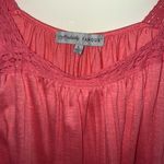 Absolutely Famous  Pink Blouse with Lace Trim Photo 1