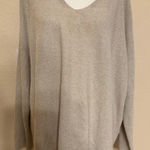 Eileen Fisher  Linen Blend XL Pullover Sweater Shirt Lightweight v-neck Top Photo 0