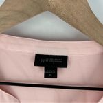 J. Jill Layered Crossover Faux Wrap Crepe Chiffon Soft Ballet Pink Blouse Size XS Photo 1