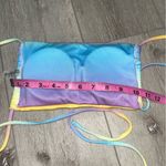 Zaful Multicolor Tie-Dye Bikini top ombré tie bandeau Photo 3