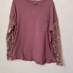 Free People NWT Celine tee lavender shadows size S Photo 1