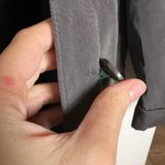 Fleet Street Vintage Women’s Olive Green Long Hooded Trench Rain Coat Size 12P Photo 8