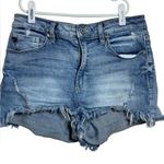 Kancan Jean Shorts Distressed Short Size 7/27 Preppy Beach Resortwear Blue Size undefined Photo 0