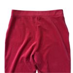 Juicy Couture Velour High Rise Straight Leg Lounge Pants Red Size Large Photo 3