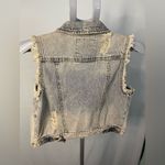 Angel Kiss Distressed denim vest size small‎ Photo 3